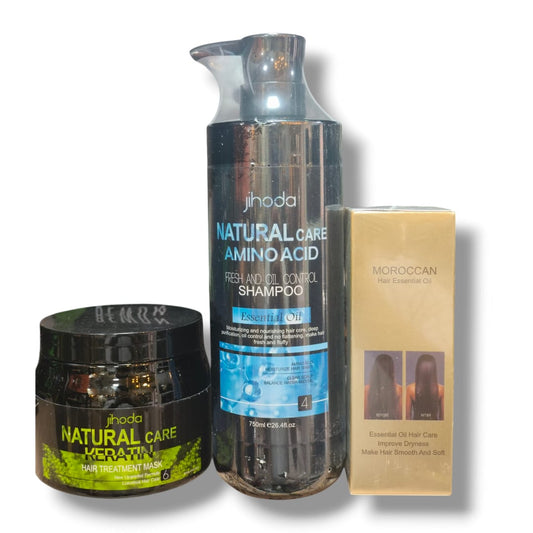 JIHODA Ultimate Hair Care Set – Shampoo, Mask & Serum